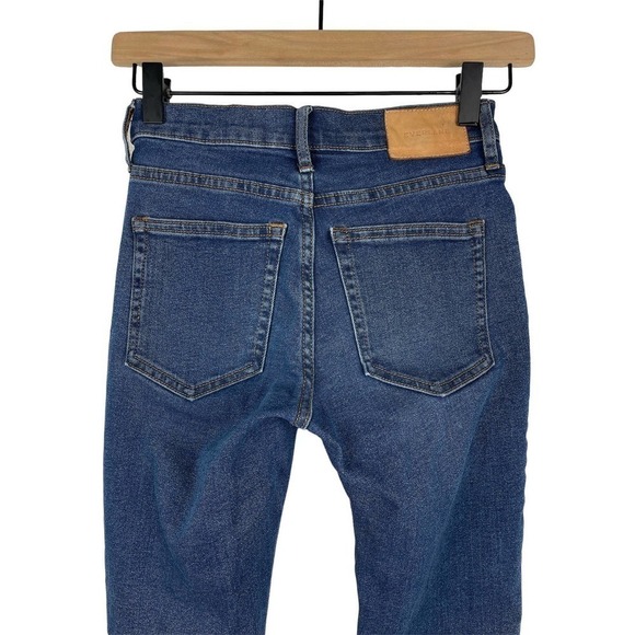 Everlane Mid Rise Medium Wash Skinny Ankle Jeans | 23 Regular - Picture 7 of 11